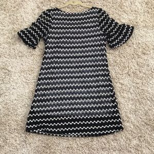 Black and cream dress